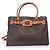 Michael Kors, shopper con monogramma in tela marrone - vista 3