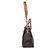 Michael Kors, shopper con monogramma in tela marrone - vista 6