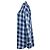 R13, oversized AXL Karo-Flanell-Minikleid Blau - Ansicht 2