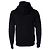 Balmain, schwarzer Cardigan mit Kapuze und geprägtem Logo - Ansicht 2