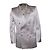 Gucci, zweireihiger Satin-Blazer in Hellrosa Pink