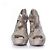 Prada, sandali peep toe con plateau traforati al laser Grigio - vista 3