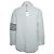 Thom Browne, giacca in shearling con 4 strisce Bianco - vista 2