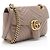 Borsa a patta media Gucci Matelasse Leather GG Marmont Marrone Beige - vista 2