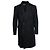 Amiri, Cappotto lungo in bouclé nero