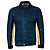 Diesel, Giacca di denim blu con strisce gialle. Multicolore