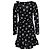 Autre Marque Vestido envelope de estrelas preto e branco Realisation Multicor - vista 3