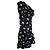 Autre Marque Vestido envelope de estrelas preto e branco Realisation Multicor - vista 4
