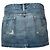 7 for all mankind, falda vaquera con strass Azul - vista 2