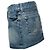 7 for all mankind, falda vaquera con strass Azul - vista 4