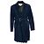Alexander McQueen, Trench in scamosciato blu