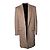 Balmain, beige wool overcoat with gold buttons Brown