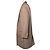 Balmain, beige wool overcoat with gold buttons Brown - view 4