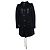 Balmain, Parka in cotone nero con cappuccio