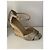 Giuseppe Zanotti Plateau-Sandalen aus metallischem Leder Golden - Ansicht 5