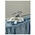 Autre Marque KAT THE LABEL Blaue Satinshorts mit Spitzendetails - Ansicht 3