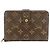 Louis Vuitton Monogram Bi-fold Wallet Braun