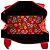 Everyday Balenciaga Navy Cabas Tragetasche mit Blumenmotiv Rot - Ansicht 4