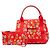 Everyday Balenciaga Navy Cabas Tragetasche mit Blumenmotiv Rot - Ansicht 7