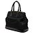 Borsa a mano Prada Saffiano Triangle Logo Plate Nero - vista 2