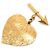Spilla Chanel Logo Heart Arrow 93A D'oro