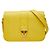 Borsa a tracolla Saint Laurent Y-line in pelle gialla Giallo