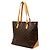 Borsa a Spalla Louis Vuitton Monogram Cabas Mezzo Marrone - vista 2
