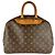 Borsa Louis Vuitton Deauville Marrone Monogramma - vista 3