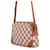 Céline Borsa a Spalla Celine Triomphe Canvas Leather Marrone Bianco Rosso - vista 2