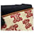 Céline Borsa a Spalla Celine Triomphe Canvas Leather Marrone Bianco Rosso - vista 8