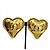 Orecchini a clip Chanel Coco Mark Heart D'oro