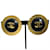 Orecchini Chanel Coco Mark Circle Nero D'oro  - vista 1