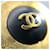 Orecchini Chanel Coco Mark Circle Nero D'oro  - vista 6