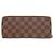 Cartera Louis Vuitton Clemence Damier Long Castaño Fucsia Damier ebene - vista 3