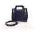 Borsa Salvatore Ferragamo Wanda Mini 2WAY Gancini Blu - vista 2