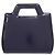 Borsa Salvatore Ferragamo Wanda Mini 2WAY Gancini Blu - vista 3