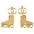 Orecchini pattini Chanel Coco Mark Gold D'oro - vista 3
