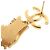 Orecchini pattini Chanel Coco Mark Gold D'oro - vista 6