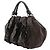 Borsa Tote con volant Prada BR3987 in pelle marrone - vista 2
