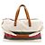 Borsa Boston in tela Off-White Gucci Bianco sporco