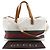 Borsa Boston in tela Off-White Gucci Bianco sporco - vista 19
