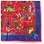 Hermès Hermes Carre 90 PIERRES d' ORIENT et OCCIDENT Sciarpa in seta Rosso - vista 9