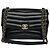 Timeless Chanel Borsa Reversed Chevron con patta in pelle nera Nero