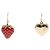 Orecchini Louis Vuitton Boucles de Reilles Fraises Rosa Rosso