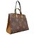 Borsa Tote Louis Vuitton Monogram Giant Reverse OnTheGo GM Marrone - vista 2