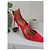 Décolleté con lacci in scamosciato rosso Aquazzura - vista 2
