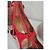 Décolleté con lacci in scamosciato rosso Aquazzura - vista 3
