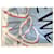 Sciarpa Loewe Maxi Logo in cotone Nero Bianco Rosso Blu Multicolore  - vista 12