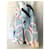 Sciarpa Loewe Maxi Logo in cotone Nero Bianco Rosso Blu Multicolore  - vista 8