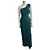 Vera Wang Regency One-Shoulder Abendkleid Smaragdgrün